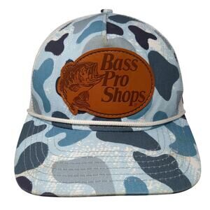 Bass Pro Shops Snapback Trucker Hat Multi One Size Mesh Back Camo Made USA